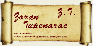 Zoran Tupenarac vizit kartica
